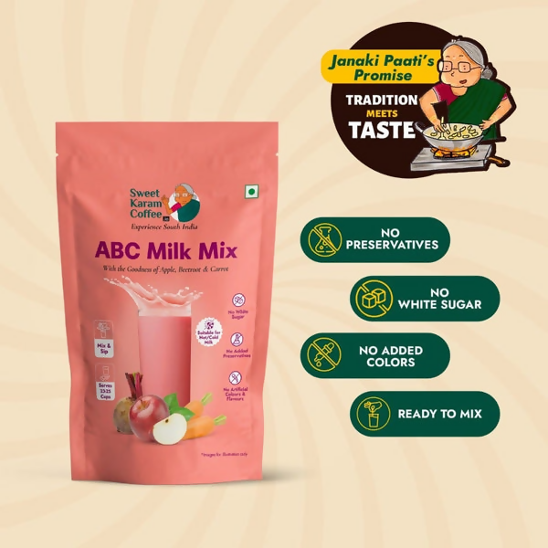 Sweet Karam Coffee ABC (Apple, Beetroot, Carrot) Milk Mix Sweet Karam Coffee