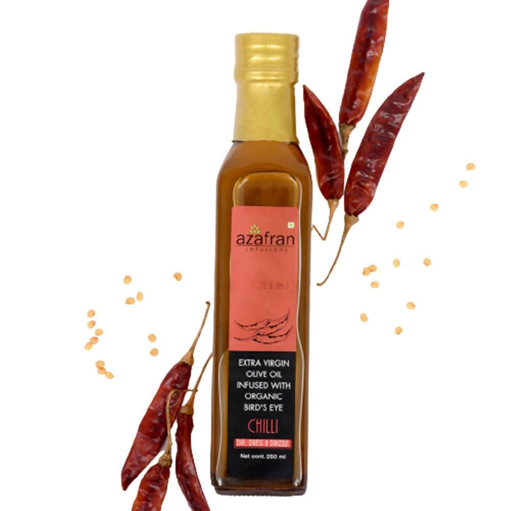 Azafran Infusions Birdâs Eye Chilli Infused Extra Virgin Olive Oil Azafran