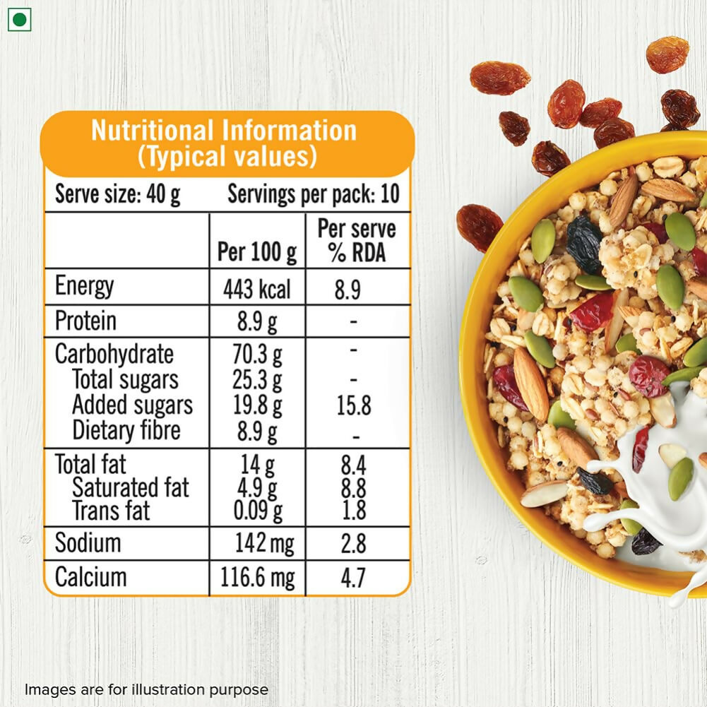 Tata Soulfull Millet Granola (Honey, Fruits, Nuts & Seeds) Tata Soulfull