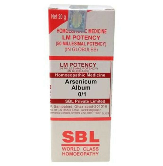 SBL Homeopathy Arsenicum Album LM Potency - Safuron