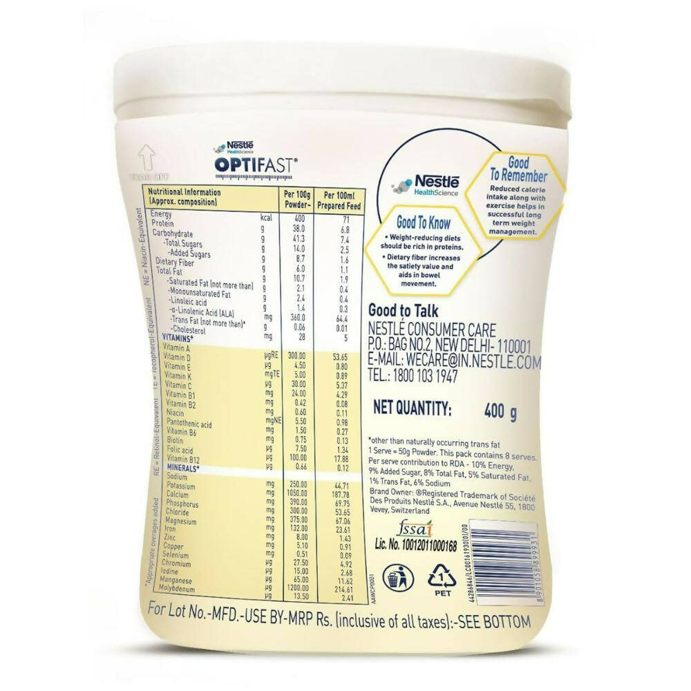 Nestle Optifast Weight Management Shake - Low Calorie Diet, Nutritional Drink, Healthy Weight Management Nestle
