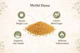 Village-Organica Methi Dana-Whole Fenugreek Seeds Village-Organica