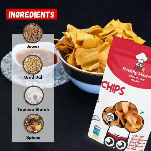 Healthy Master Light & Crispy Jowar Chips | Millet Snacks Healthy Master