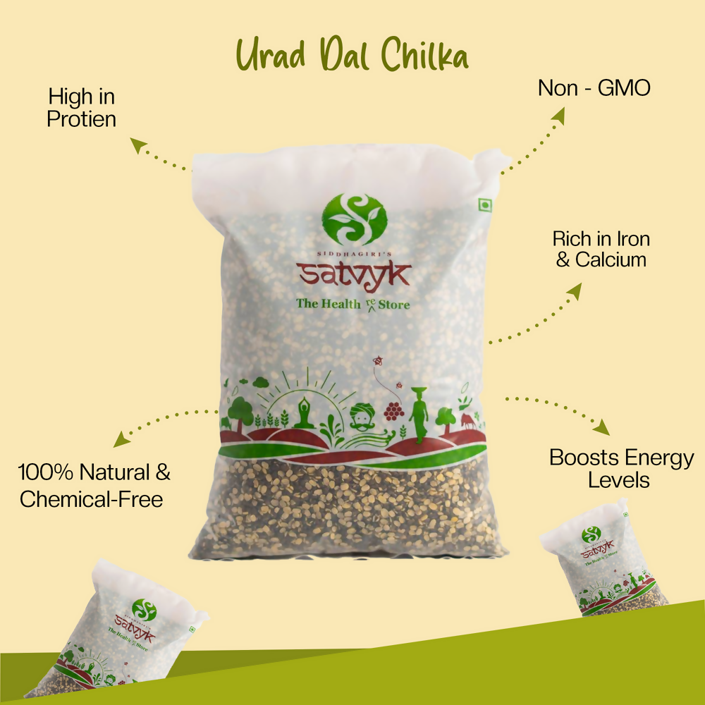 Siddhagiri's Satvyk Urad Dal Chilka - Split with Skin Siddhagiri's Satvyk