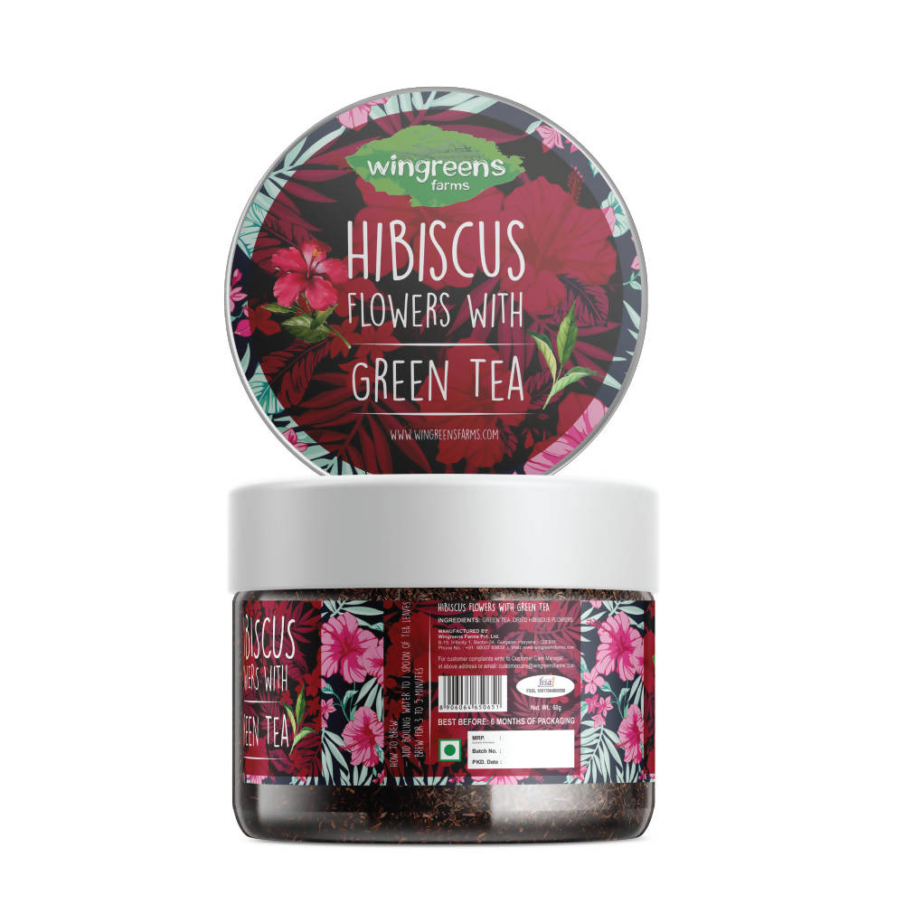 Wingreens Farms Hibiscus Flowers With Green Tea Wingreens Farms