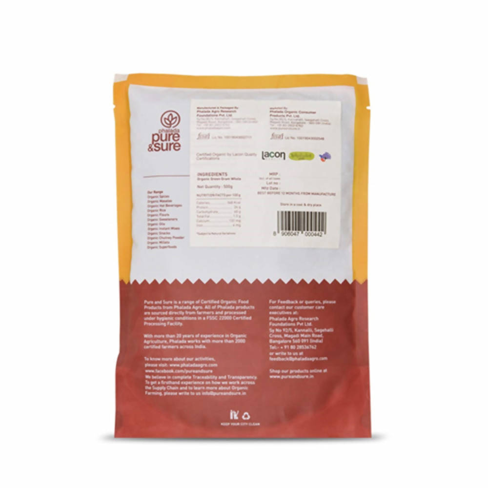 Pure & Sure Green Gram Whole Traditional Organic Pulses Pure & Sure