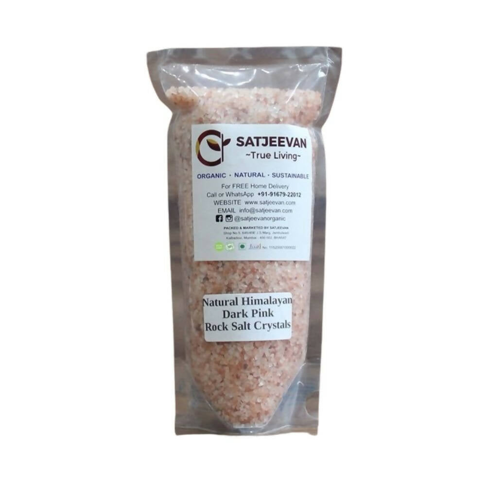 Satjeevan Natural Pink Himalayan Rock Salt Crystals Satjeevan