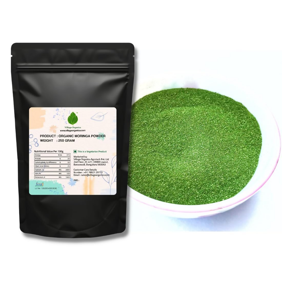 Village-Organica Moringa Powder - Dista