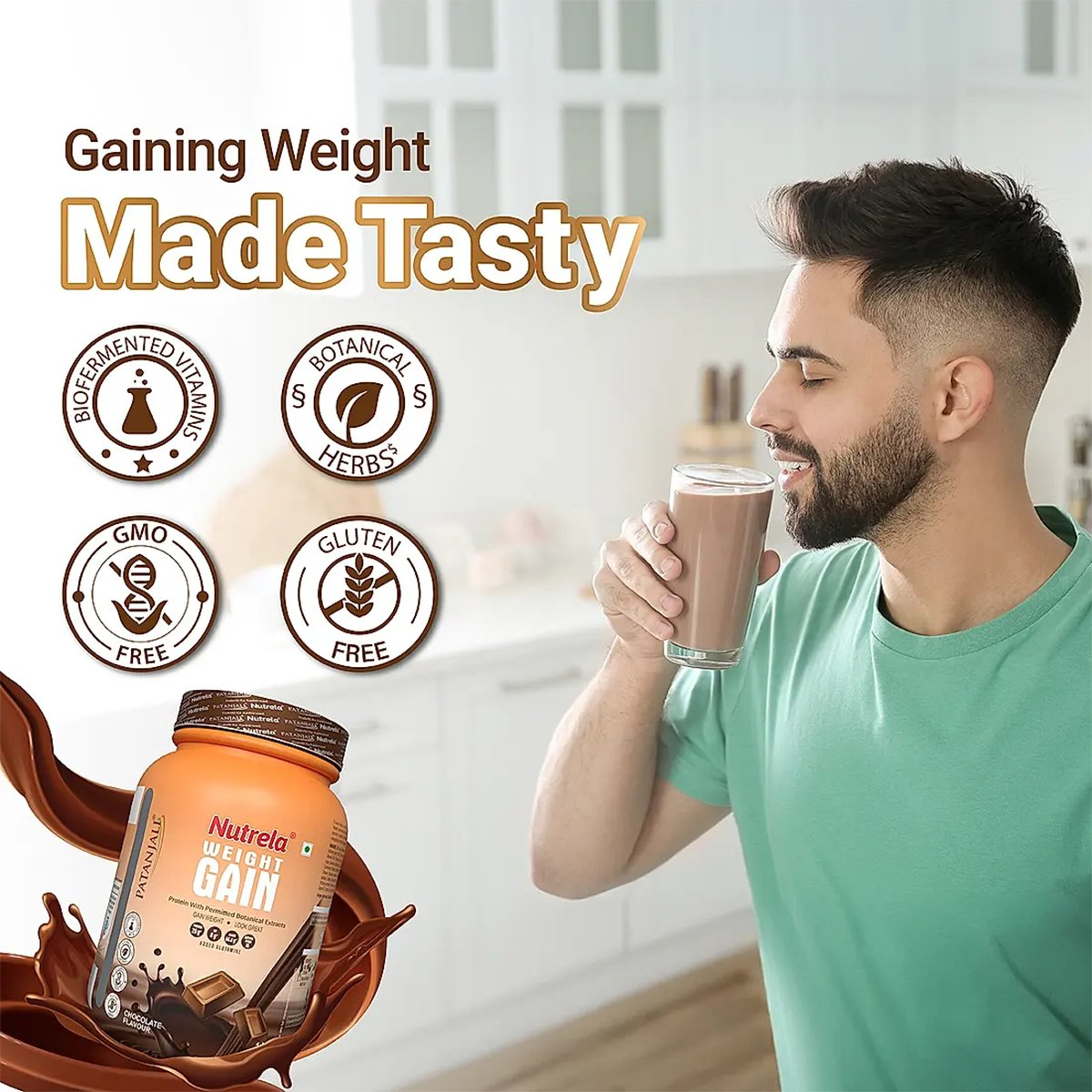 Patanjali Nutrela Weight Gain Chocolate Flavour Patanjali