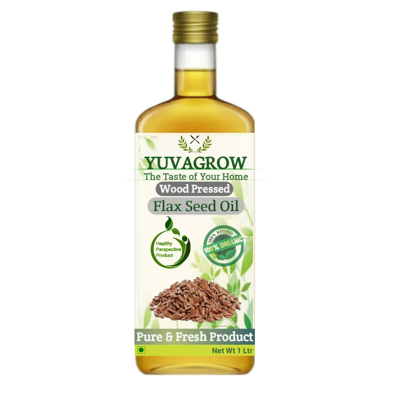 Yuvagrow Wood Pressed Flax Seed Oil Yuvagrow