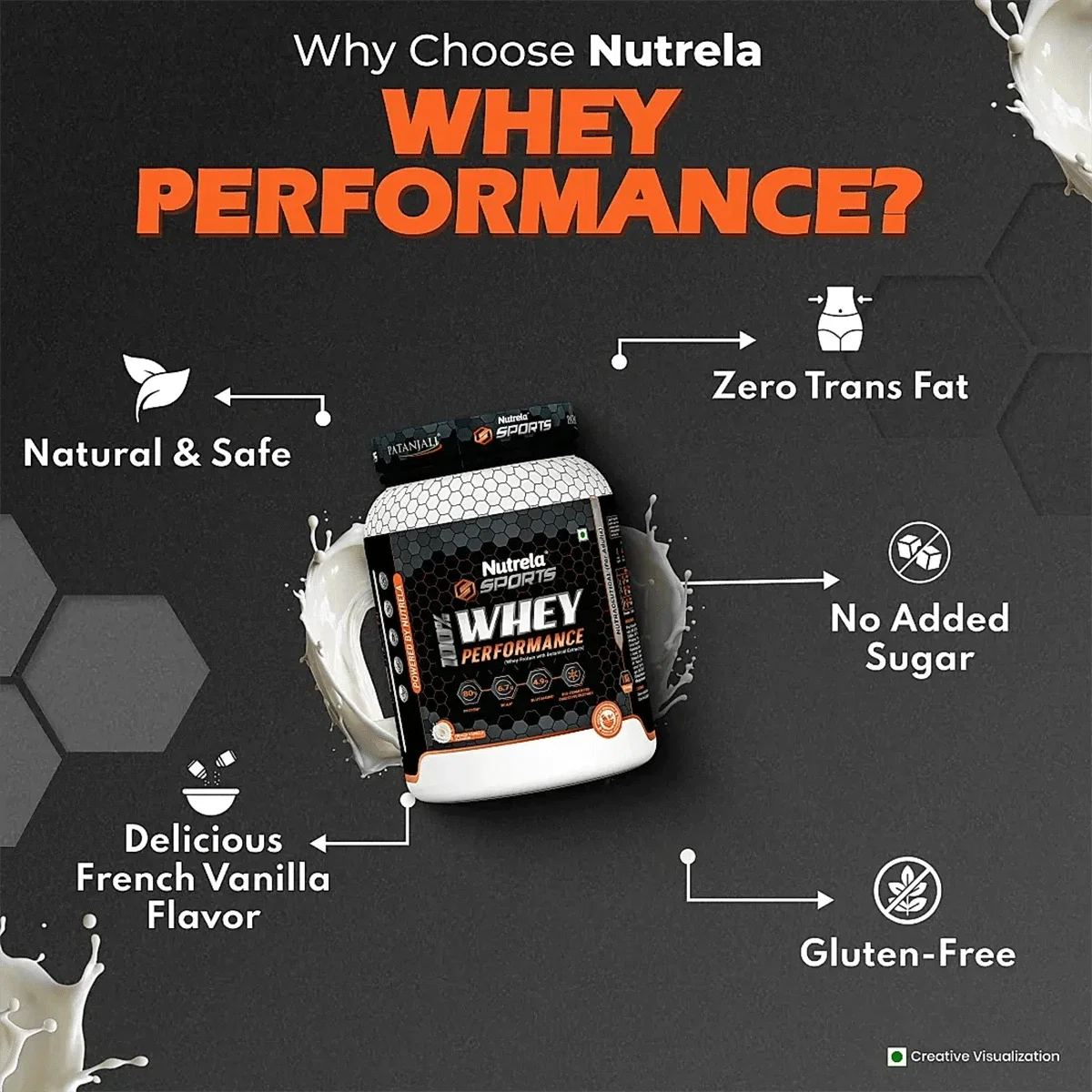 Patanjali Nutrela Sports Whey Performance (Fvic) Patanjali