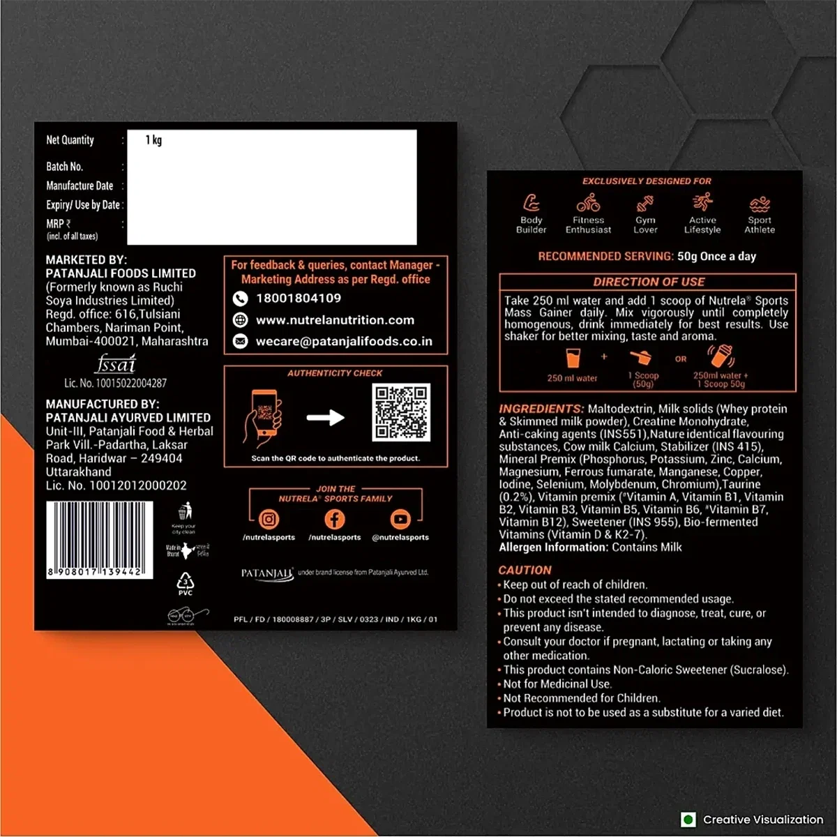 Patanjali Nutrela Sports Whey Performance (Fvic) Patanjali