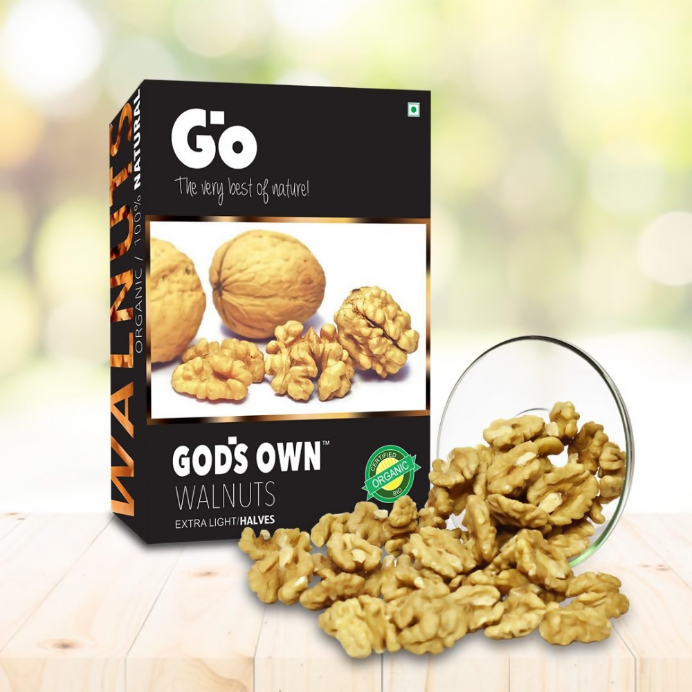 Go Organic Kashmiri Extra Light Halves Walnuts Kernels Go