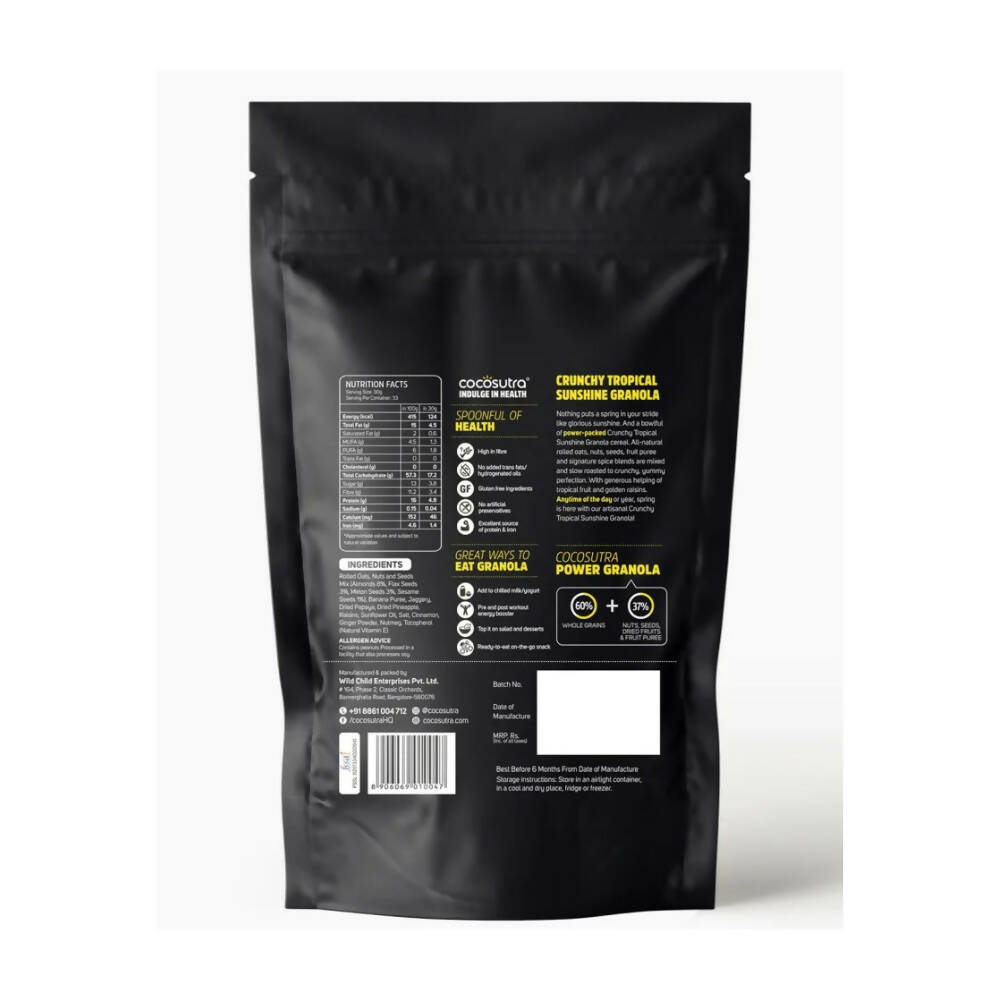 Cocosutra Crunchy Tropical Sunshine Breakfast Granola Cocosutra