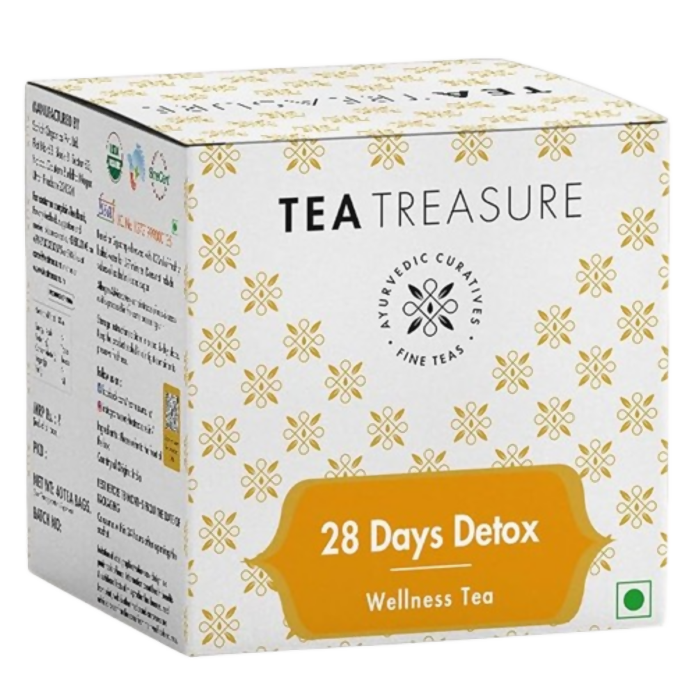 Tea Treasure 28 Days Detox Wellness Tea Bags - Safuron