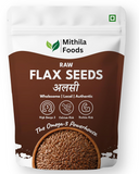 Mithila Foods Premium Flax Seeds Alsi Beej For Weight Loss, Hair Growth & Skin Care - Safuron