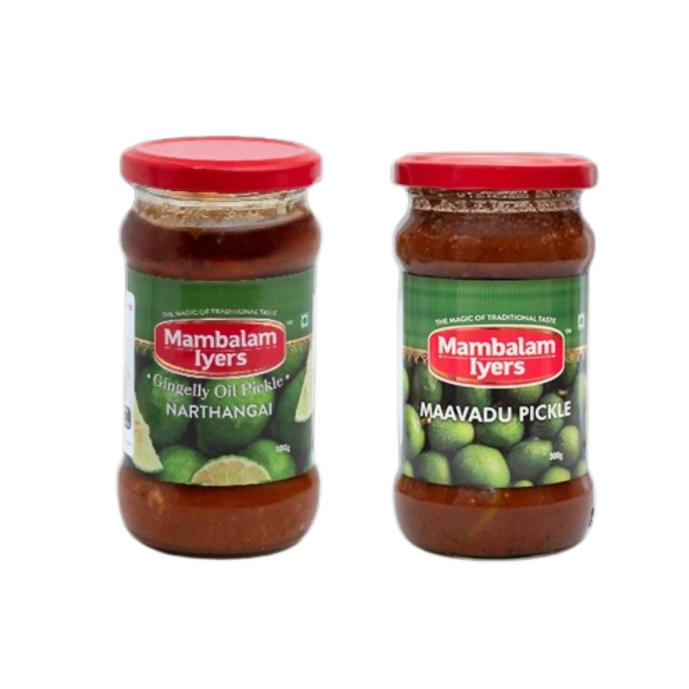 Mambalam Iyers Narthangai & Maavadu Pickle Combo - Safuron