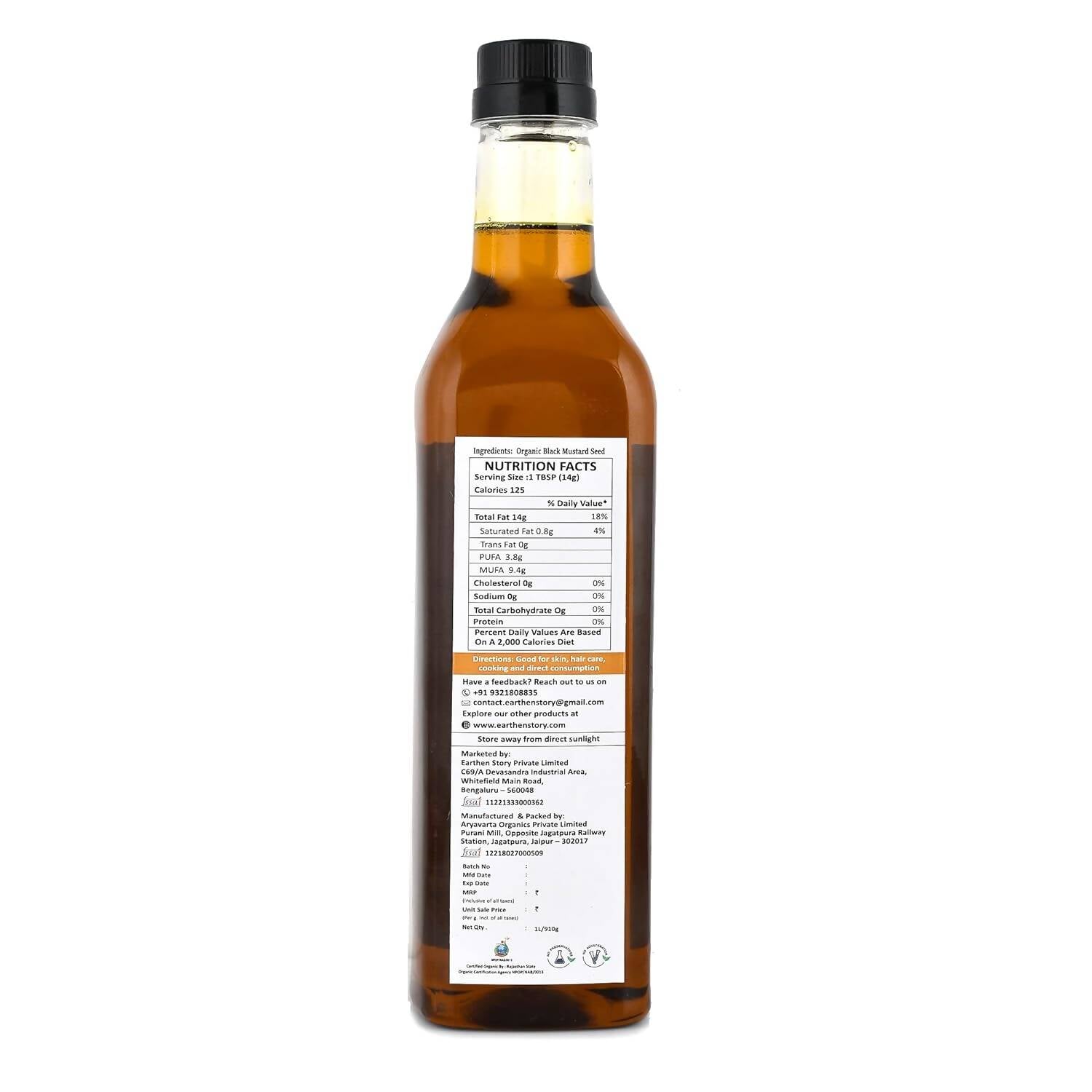 Earthen Story Mustard Oil Earthen Story