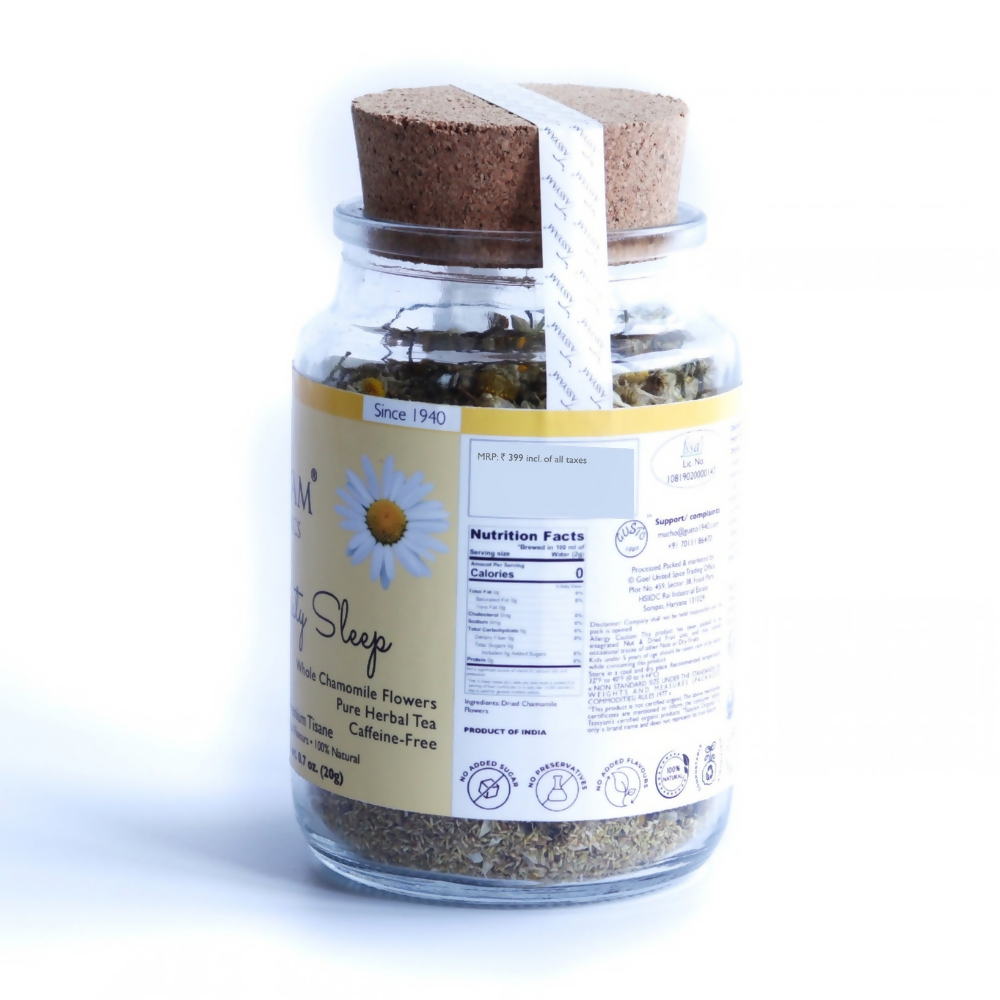 Tassyam Organics Beauty Sleep Chamomile Herbal Tisane Tassyam Organics