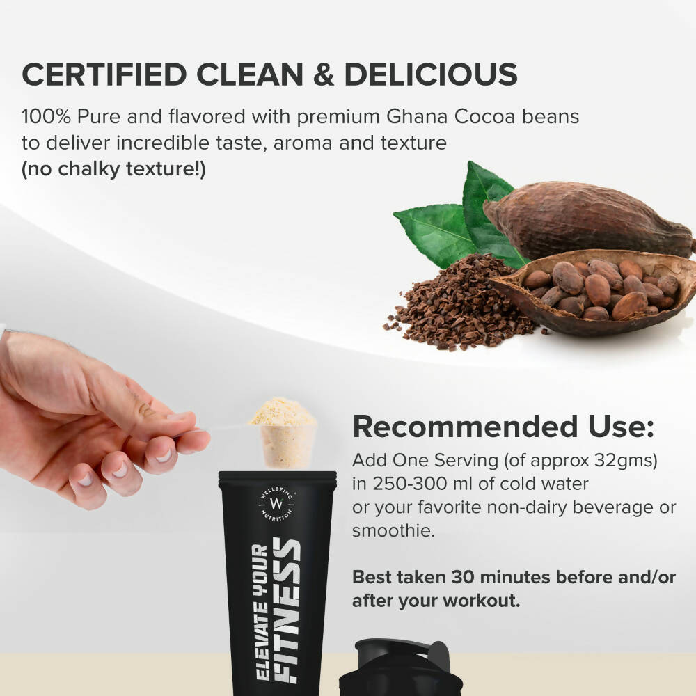 Wellbeing Nutrition Superfood Plant Protein-Dark Chocolate Hazelnut Wellbeing Nutrition