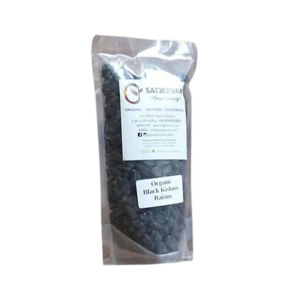 Satjeevan Organic Black Kishmis Raisins Satjeevan