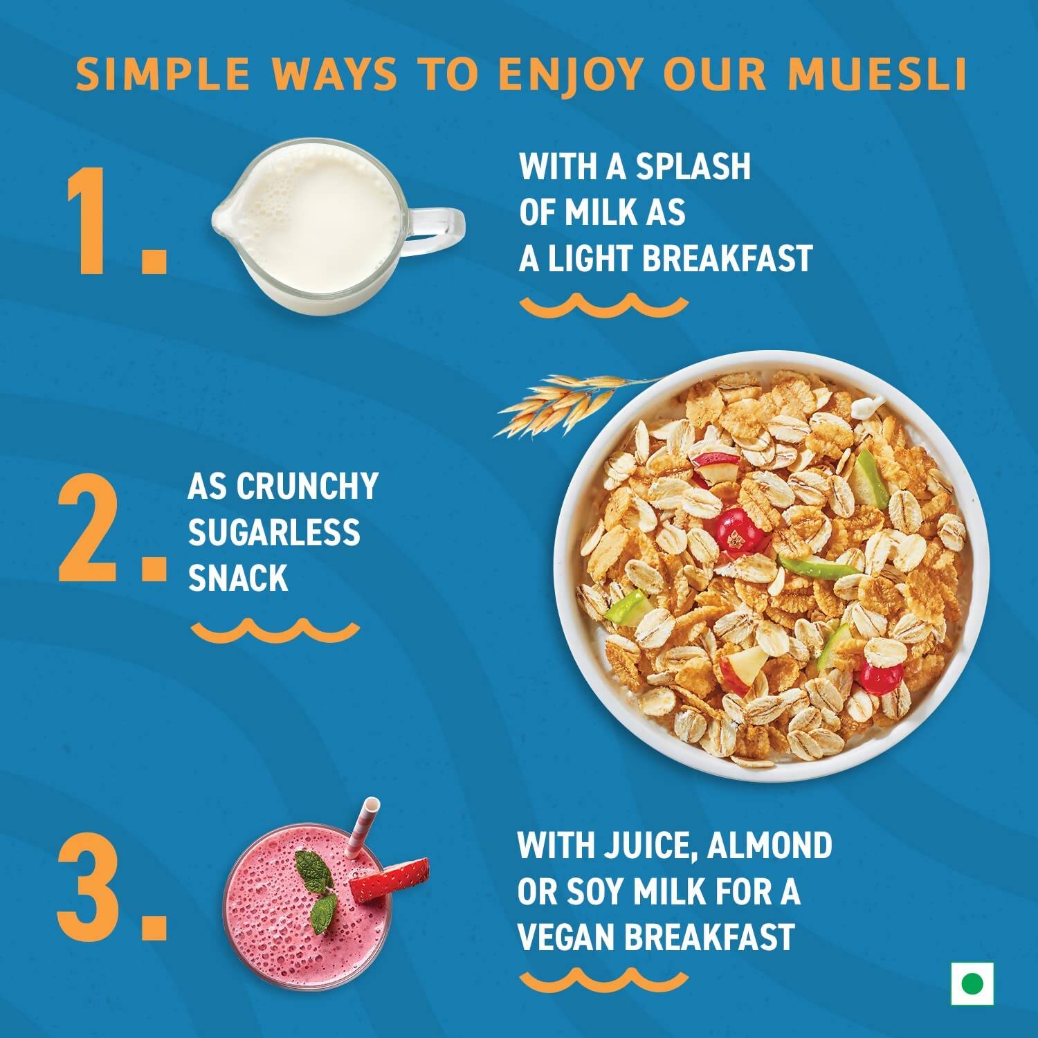 Bagrry's Crunchy No Added Sugar Muesli Bagrry's