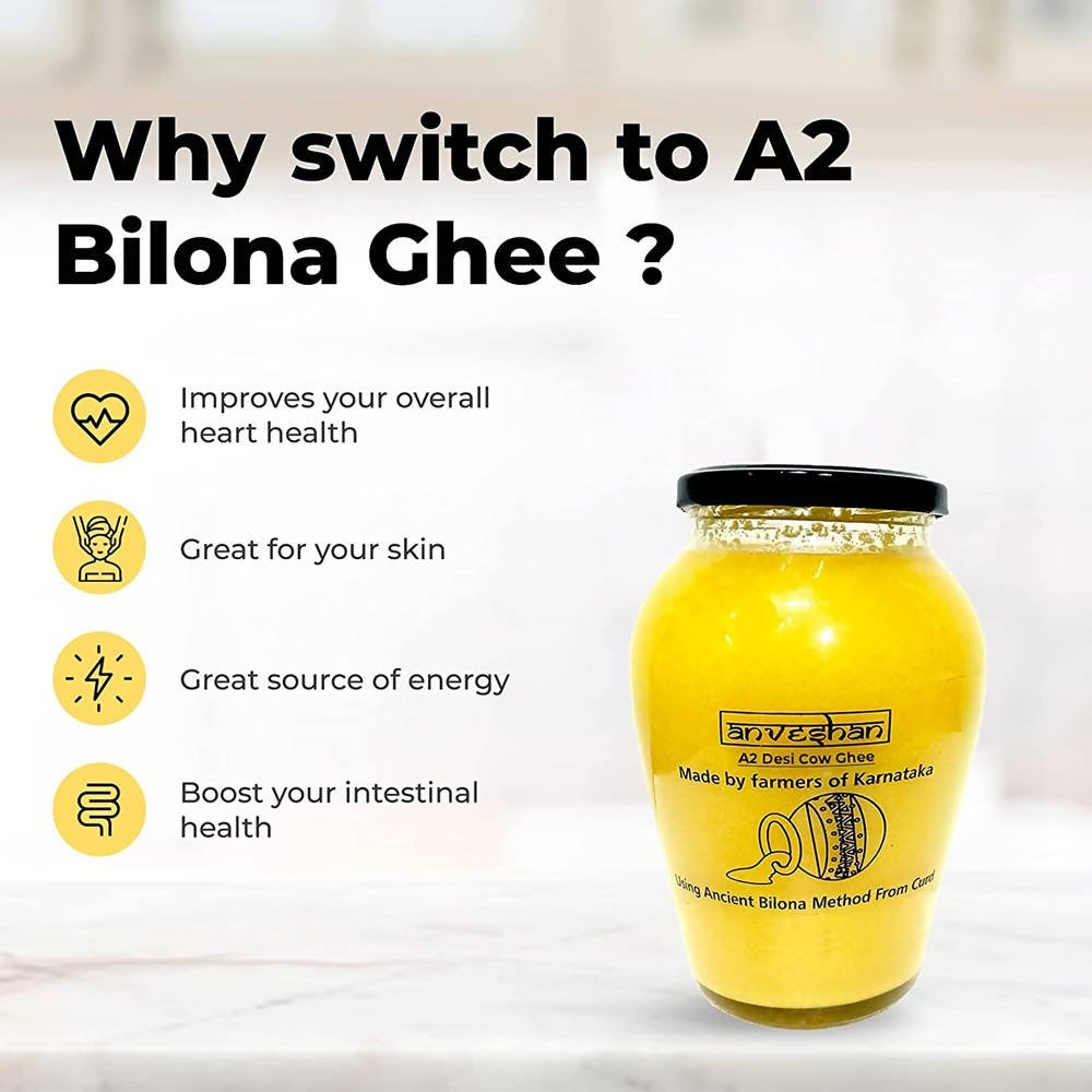 Anveshan A2 Desi Cow Ghee | Pure, Natural & Healthy Ghee | A2 Gir Cow Ghee Anveshan