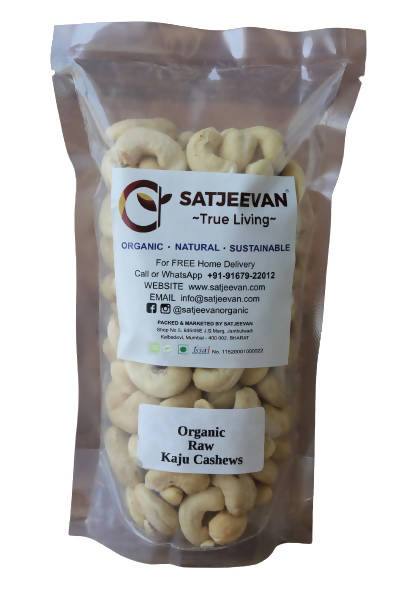Satjeevan Organic Raw Kaju Cashews Satjeevan