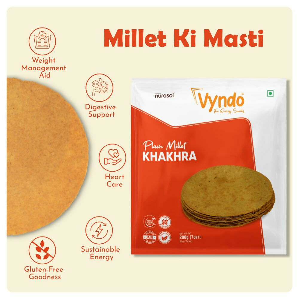 Vyndo Plain Millet Khakhra Vyndo