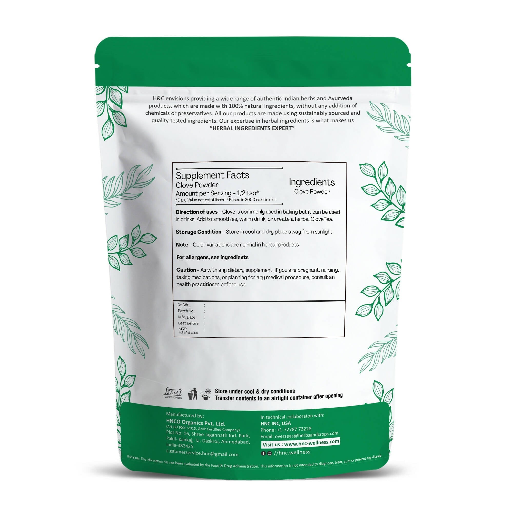 H&C Herbal Clove Powder H&C Herbal