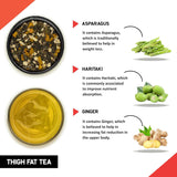 Teacurry Thigh Fat Tea (1 Month Pack, 30 Tea Bags) - Helps to reduce Thigh Fat for both Men & Women Teacurry