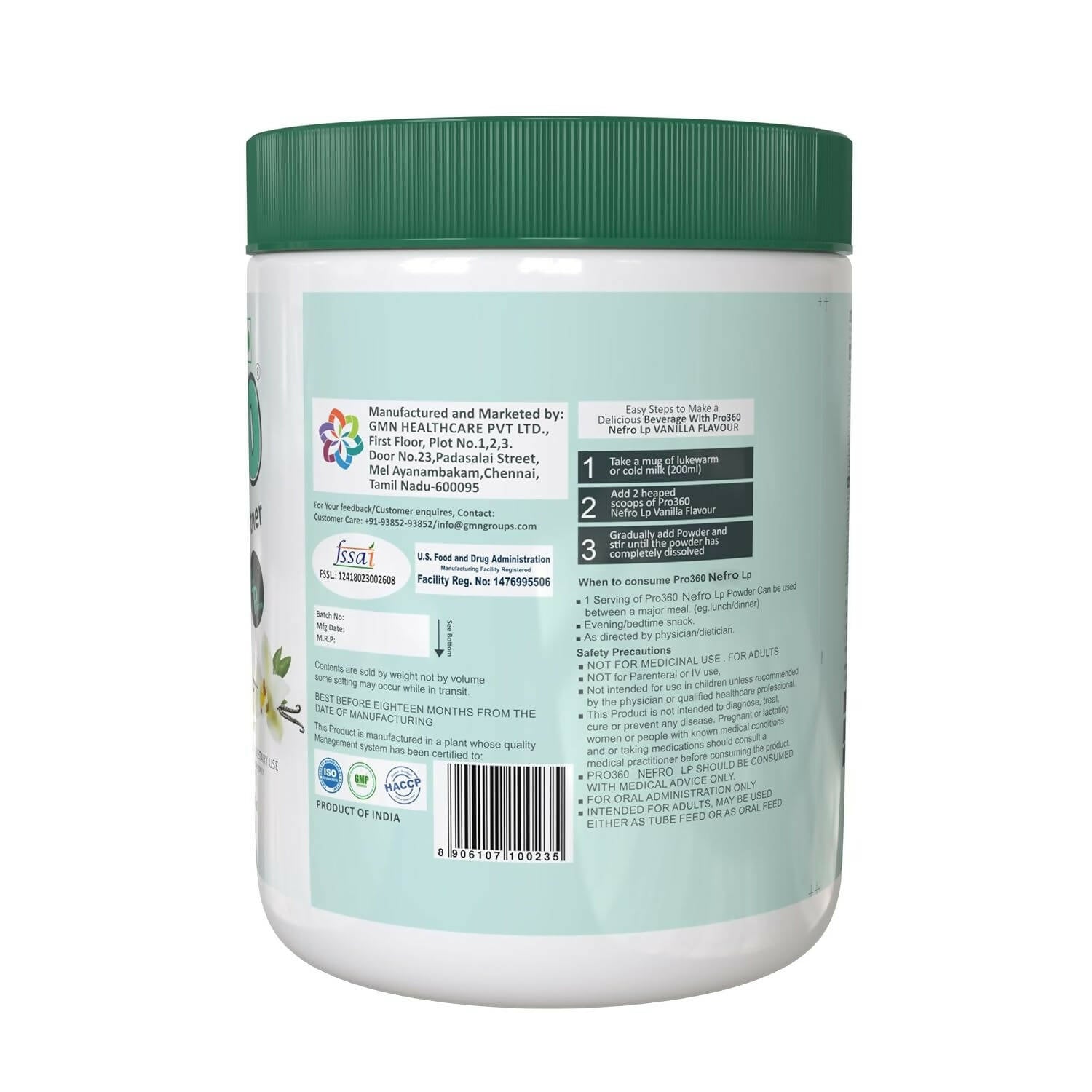 Pro360 Nefro LP (fka Nephro LP) Non-Dialysis Care Protein Powder Pro360