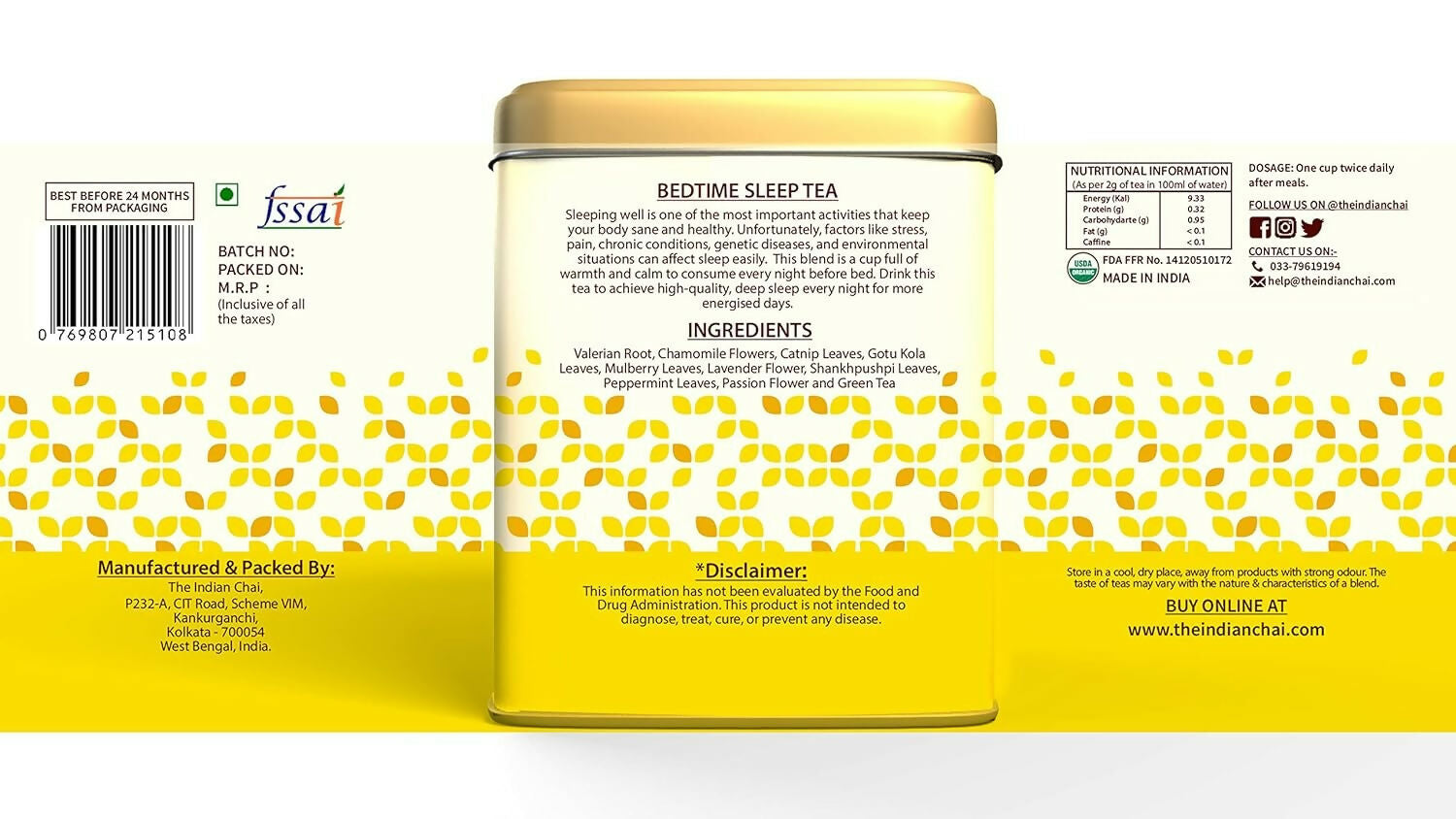 The Indian Chai – Bedtime Sleep Tea The Indian Chai