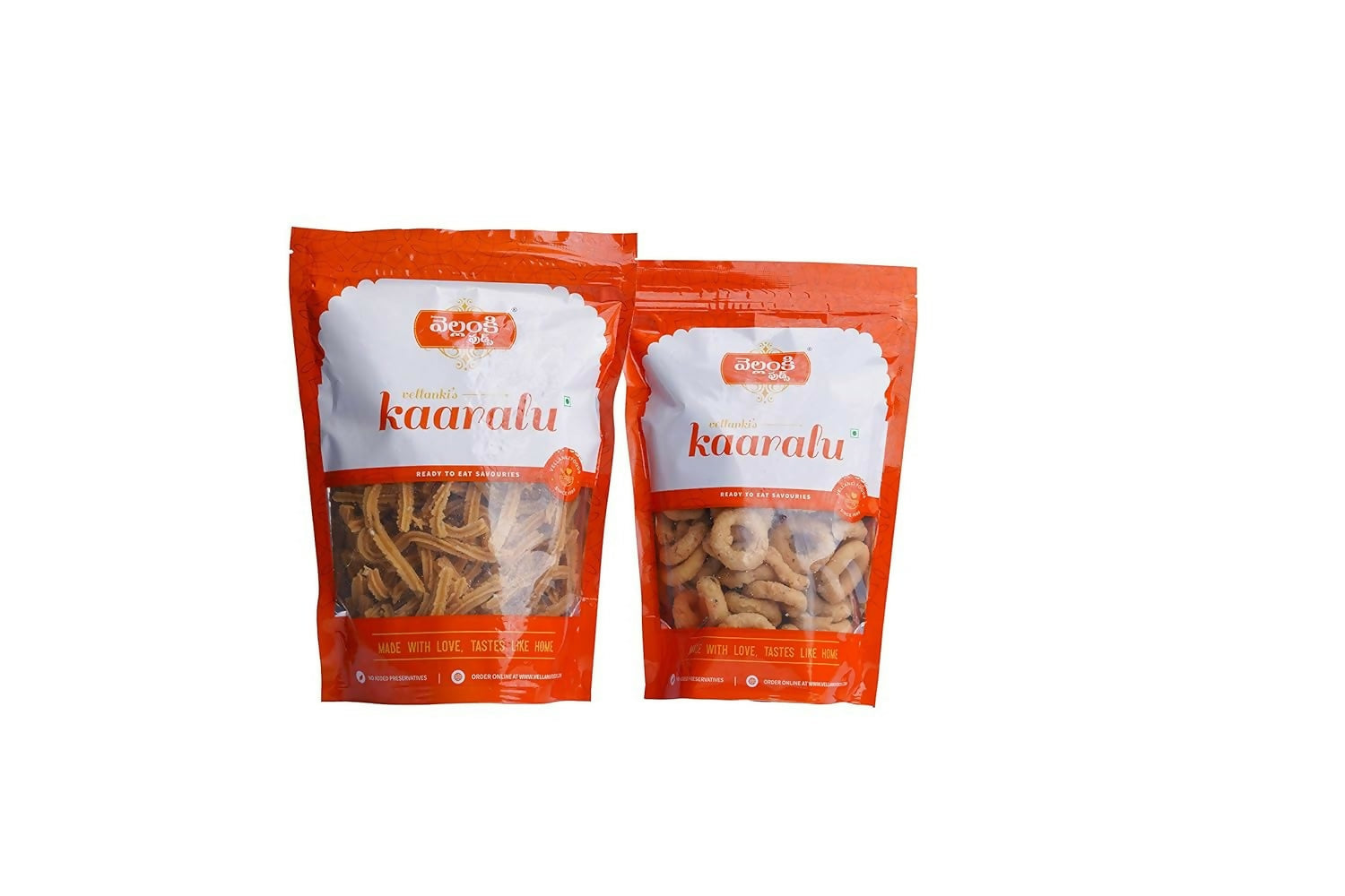 Vellanki Foods Andhra Snacks Combo - Muruku (500 gm), Chegodi (500 gm) Vellanki Foods