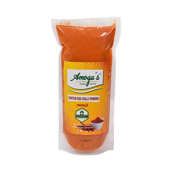 Amoga's Pickles Factory Guntur Red Chilli Powder - Safuron