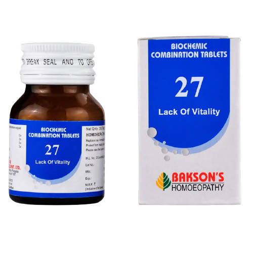 Bakson's Homeopathy Biochemic Combination 27 Tablets - Limited Time Offer - Safuron Naturals