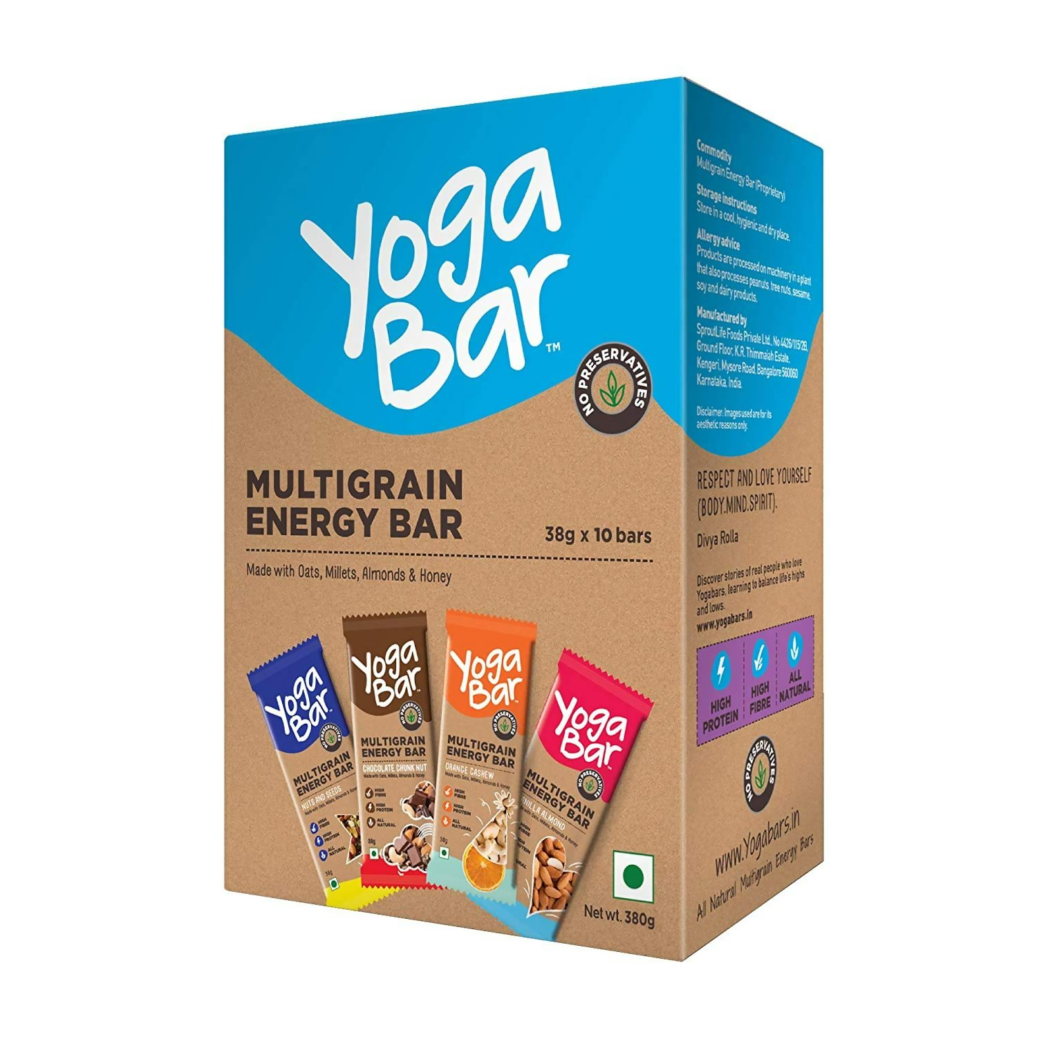 Yoga Bar Multigrain Energy Snack Bars - Dark Chocolate Flavour Premium Super Oats Combo Yoga Bar