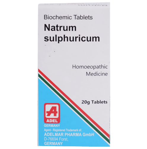 Adel Homeopathy Natrum Sulphuricum Biochemic Tablets - Safuron Naturals