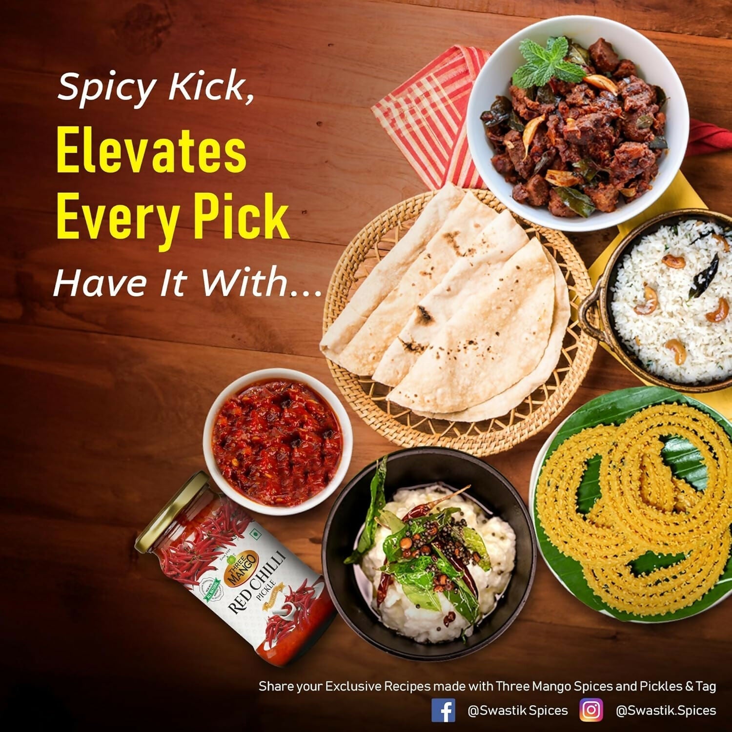 Three Mango Red Chilly Pickle Three Mango