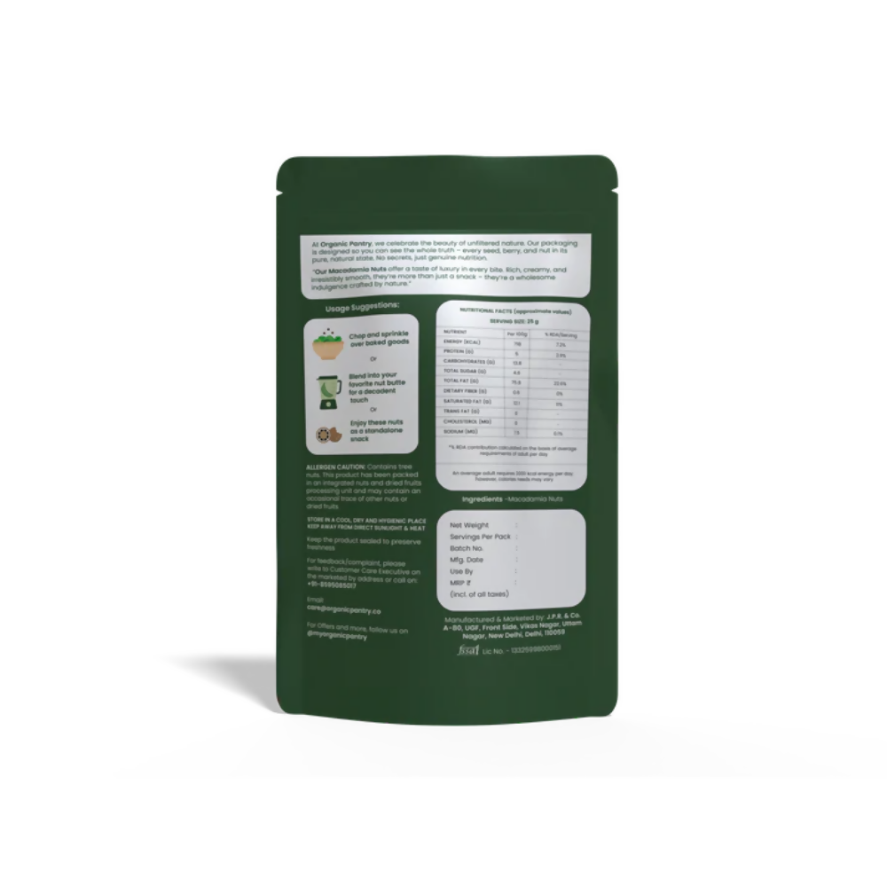 Organic Pantry Macadamia Nuts Organic Pantry