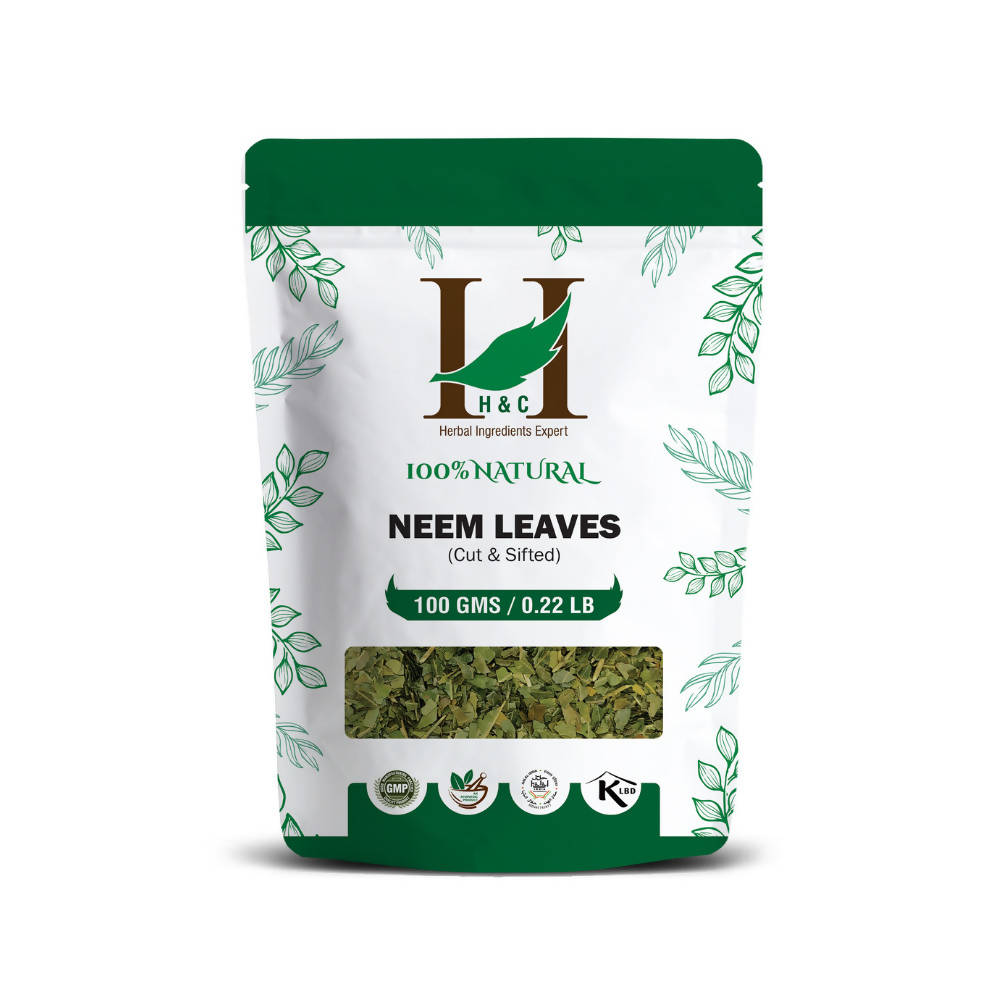 H&C Herbal Neem Leaves Cut & Shifted Herbal Tea Ingredient - Safuron