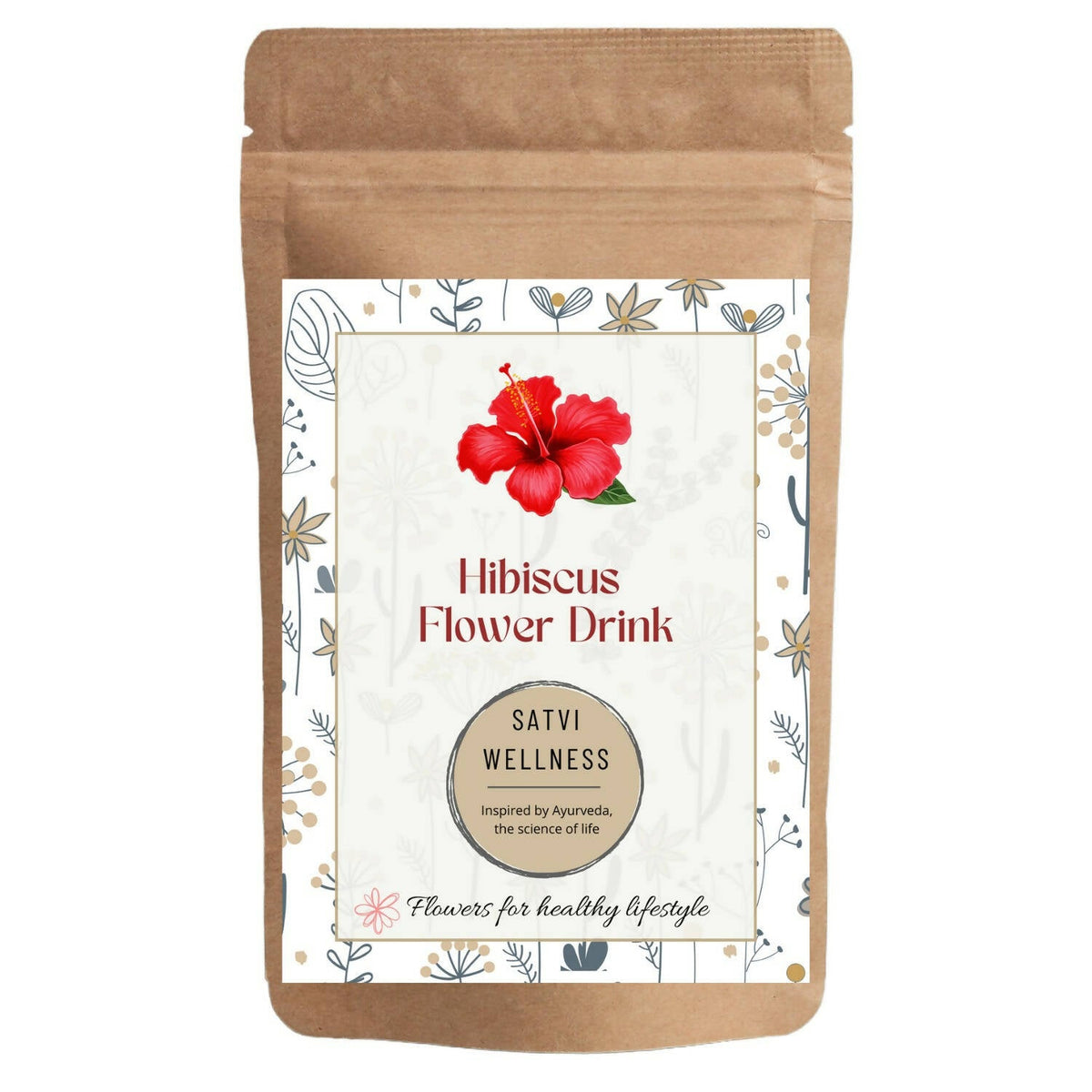 Satvi Wellness Hibiscus Flower Drink | Hibiscus Flower Tea | Hibiscus Tea - Safuron