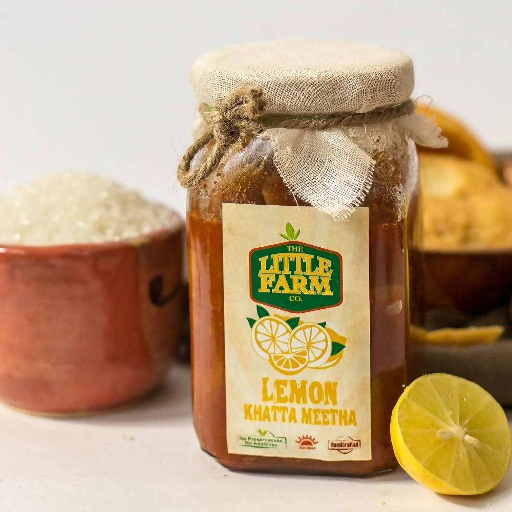 The Little Farm Co Lemon Khatta Meetha Pickle The Little Farm Co
