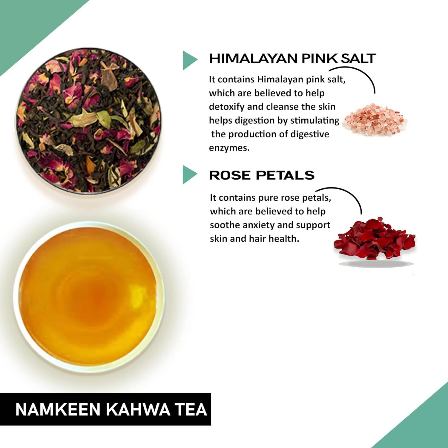 Teacurry Namkeen Kahwa Himalayan Pink Salt Tea Bags Teacurry