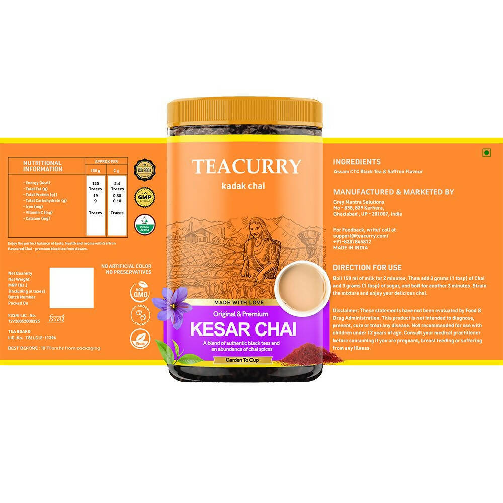 Teacurry Kesar Elaichi Chai Powder Teacurry