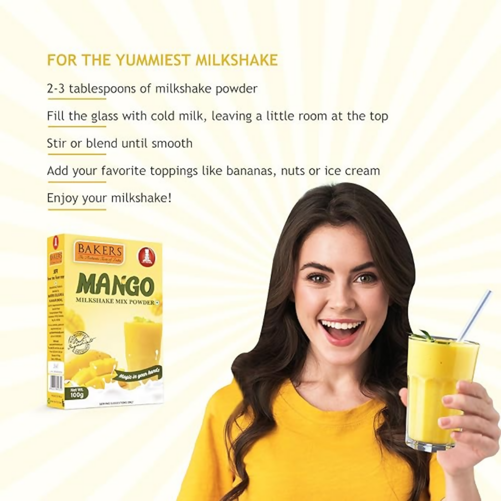 BAKERS Milk Shake Mix - Mango Flavour BAKERS