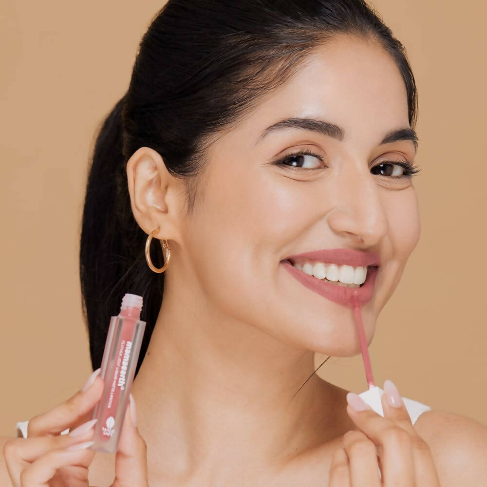 Mamaearth Feather Light Liquid Matte Lipstick - Nude Rose - Limited Time Offer