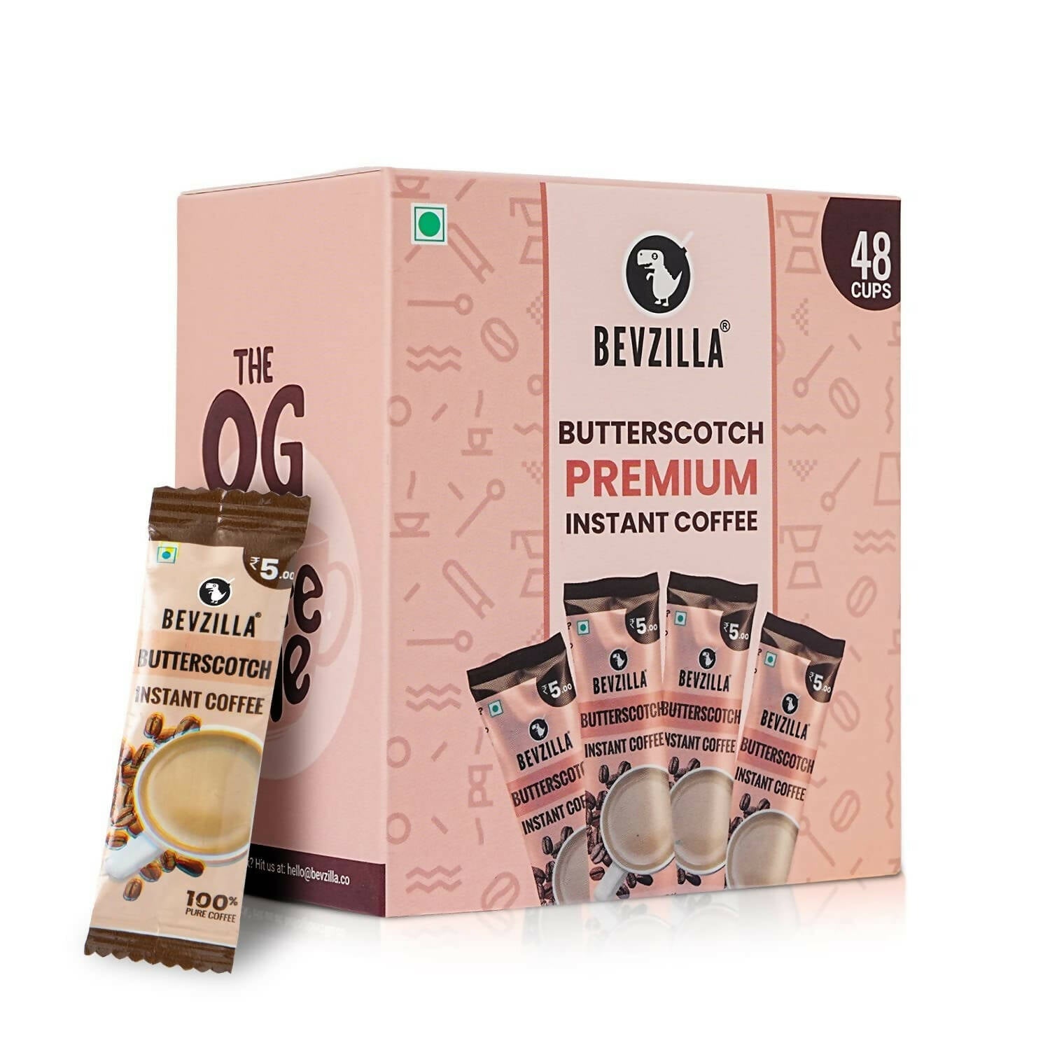 Bevzilla Instant Coffee Powder Sachets (Butterscotch) - Safuron