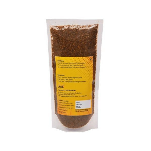 Amoga's Pickles Factory Curry Leaves Karam Podi Andhra Style Amoga's Pickles Factory