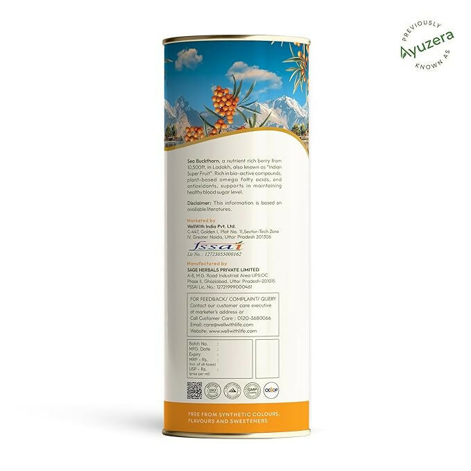 Wellwith Himalayan Sea Buckthorn Pulp Wellwith